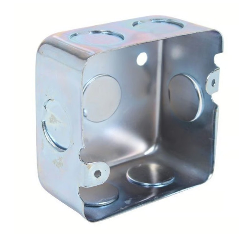 Caja cuadrada galvanizada ref 1"