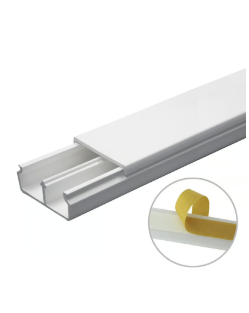 Canal TMK1 735 blanco c/cinta adhesiva