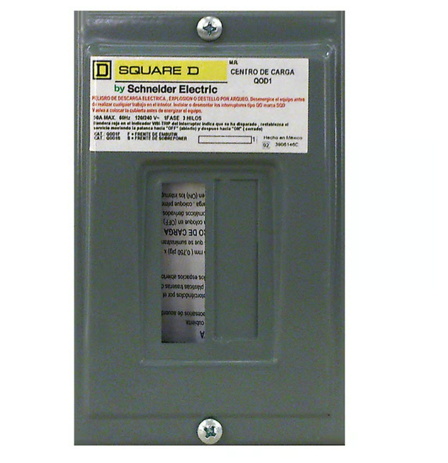 Centro de carga 1p 50A de sobreponer