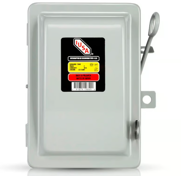 Interruptor de Seguridad 30A 2 Fusibles IUSA
