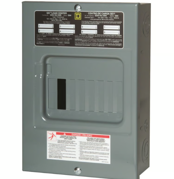 Centro de Carga Monofásico 8 Polos 100 A