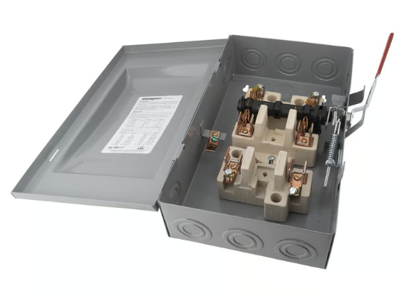 Interruptor de Seguridad 2 X 60 120V-240V 50-60Hz Gris