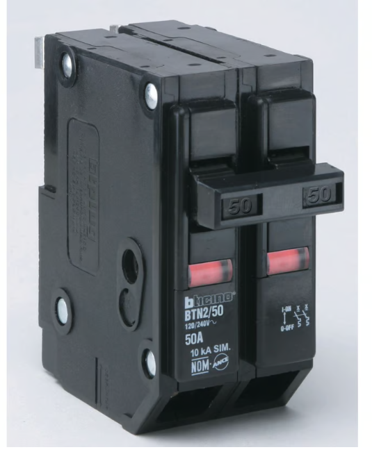 Interruptor Termomagnético Enchufable 2 X 50A 120V-240V