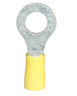 Terminal de anillo aislada calibre 12 AWG-10 AWG