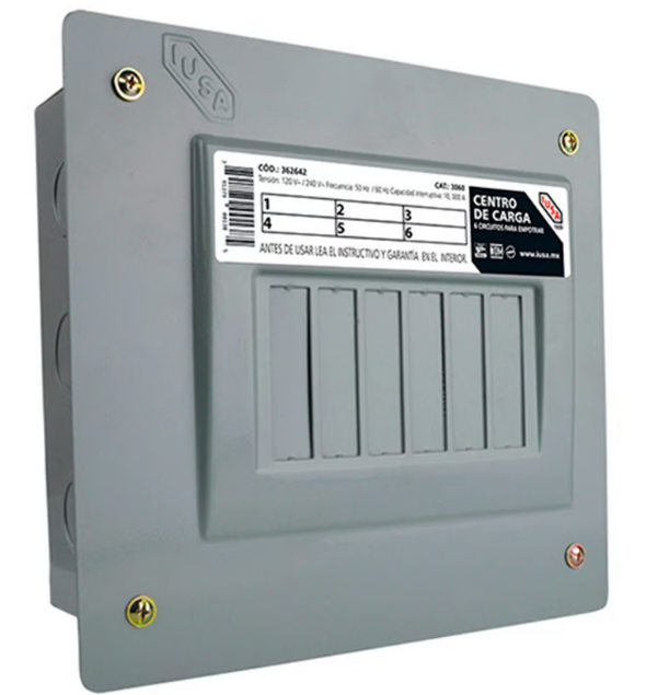 Centro de Carga 6E Empotrar L10