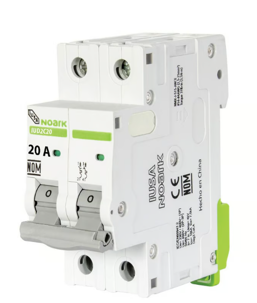Interruptor termomagnetico riel din 2p 20a
