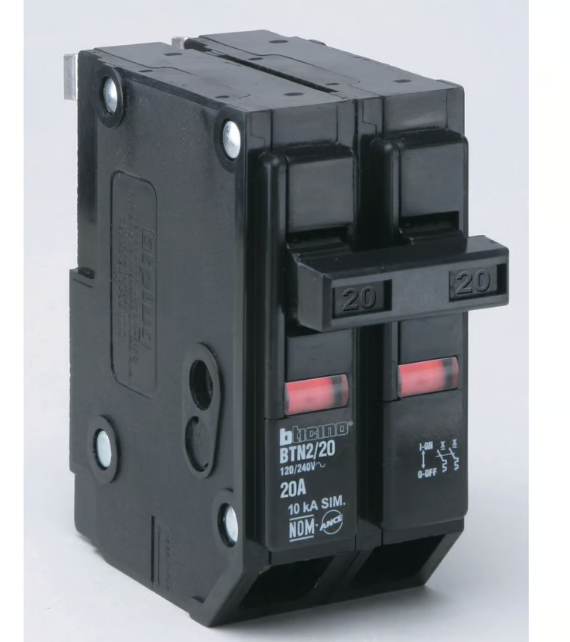 Interruptor Termomagnético Enchufable 2 X 20A 120V-240V