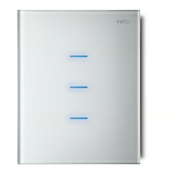 Apagador Triple Inteligente Wifi Blanco 200W por Circuito