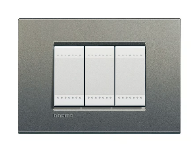 Placa rectangular avenue 3 módulos