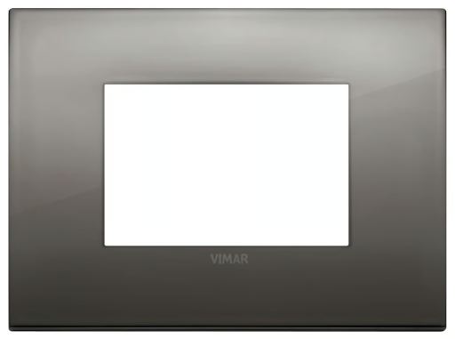 Placa classic metal cromo negro