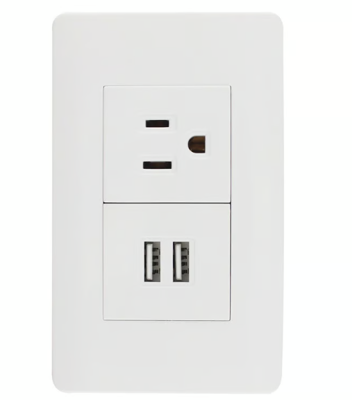 Placa Doble Usb y Contacto