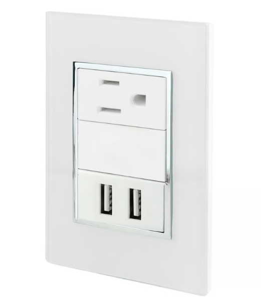 Placa Contacto Usb y Contacto Blanco