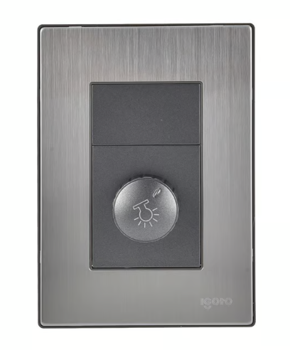 Placa Inox con Dimmer, Oxford