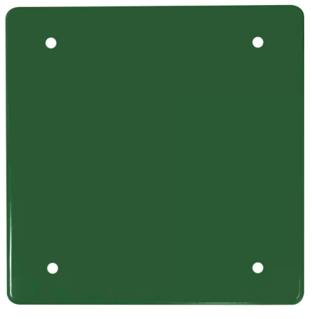 Tapa No Metálica Pesada Cuadrada Ciega Verde