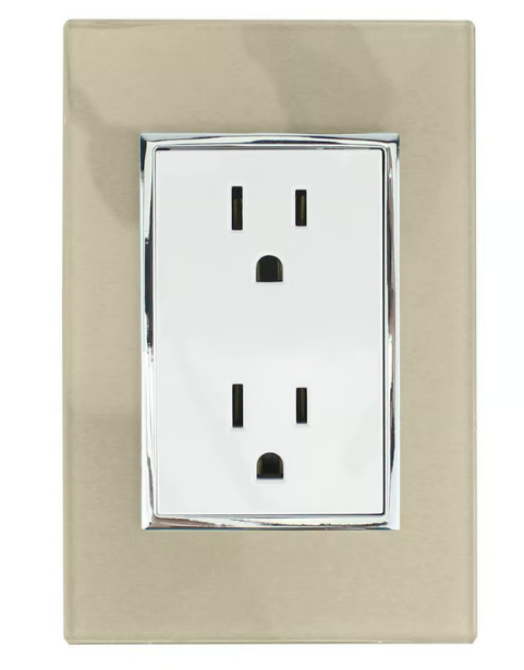 Placa Contacto Doble, Champagne