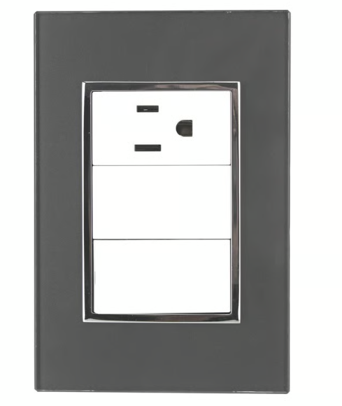 Placa Apagador y Contacto Humo