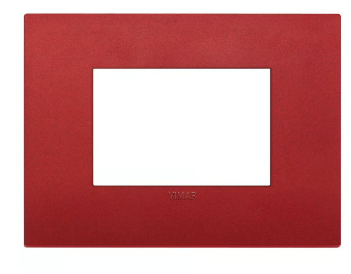 Placa classic tecnopolímero rojo mate