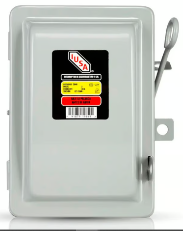 Interruptor de Seguridad 30A 2 Fusibles IUSA