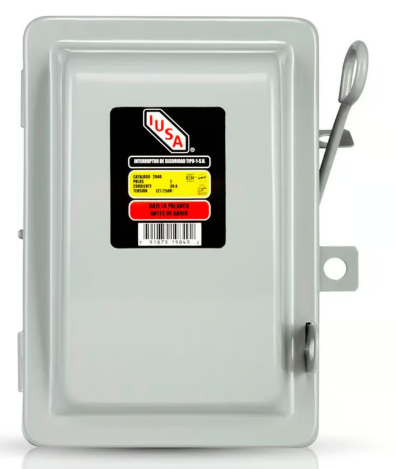 Interruptor de Seguridad 30A 3 Fusibles IUSA