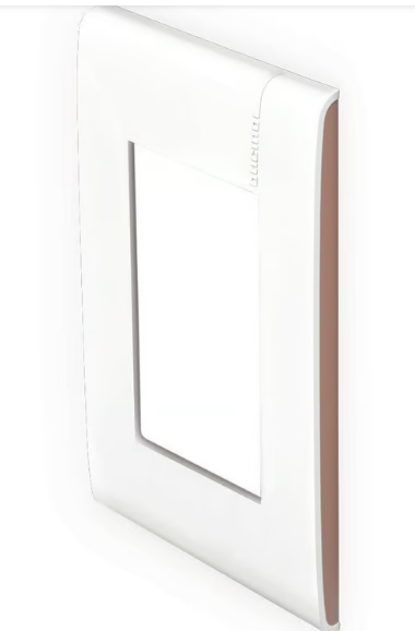 Placa con chasís de resina 3 módulo moka