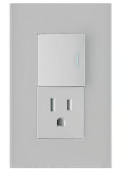 Placa armada 1 apagador contacto silver