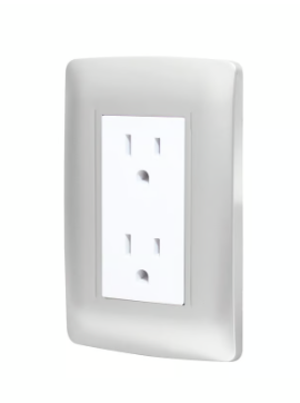 Placa C/Contacto Doble Plata