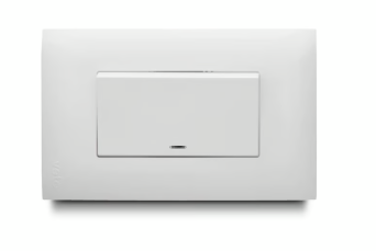 Apagador Simple con Luz Piloto, Blanco