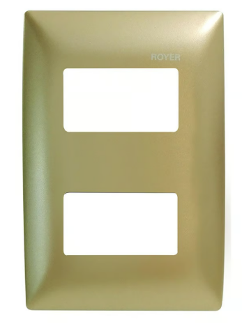 Placa 2 Módulos Chocolate