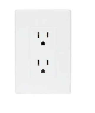 Placa Armada Zurich Contacto Duplex blanca