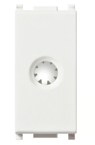 Salida de cable c/sujetador blanco