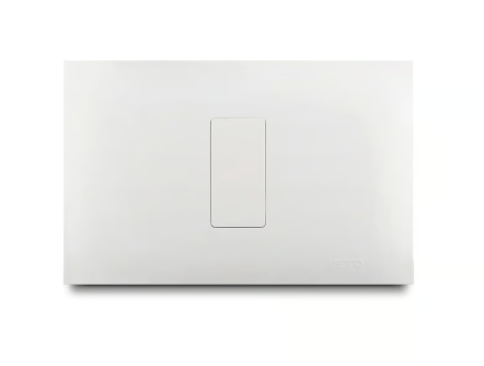 Placa Ciega con Bastidor Vive, color blanco