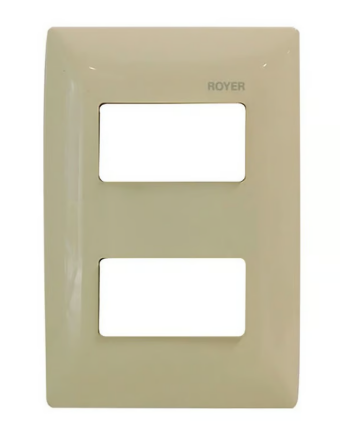 Placa 2 Módulos Champagne