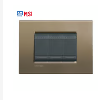 placa rectangular square 3 modulo c/chasis