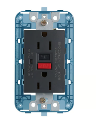 Toma protegida 2 gris