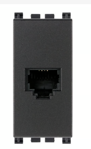 Toma teléfonica gris