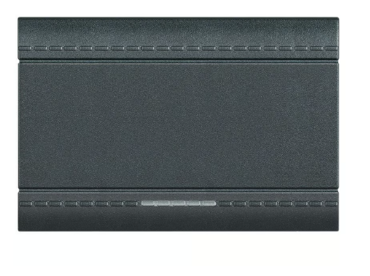 Interruptor sencillo 127-277V negro.