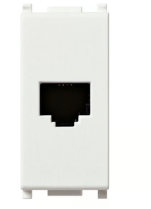 Toma telefónica RJ11 blanco