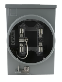 Base p/medidor 5 mordaza 1F/2F 100A