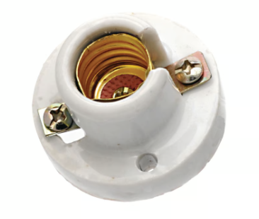 Socket de cerámica tipo E12 Blanco